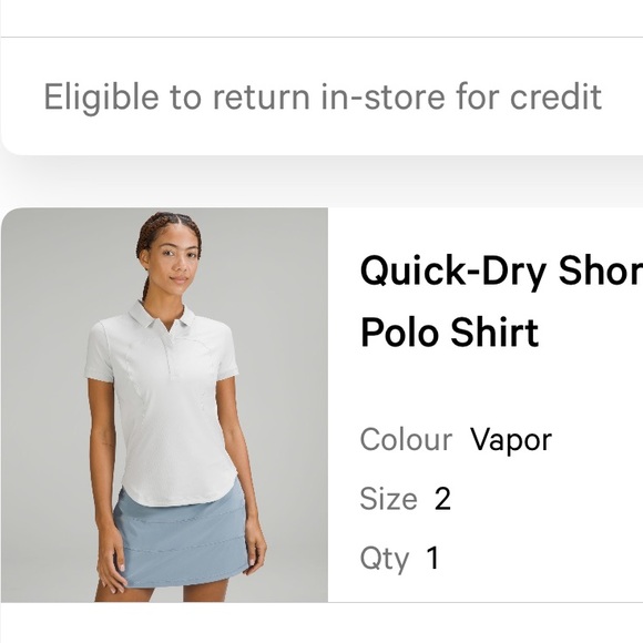 Lululemon Quick Dry Short Sleeve Polo Shirt - Picture 4 of 4